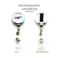 Metal Badge Reel w/ Back Clip